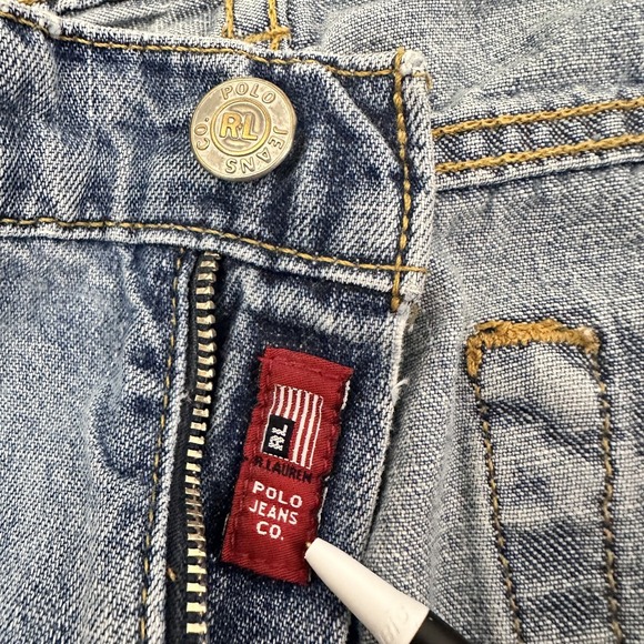 Vintage y2k ralph Lauren polo denim jeans company womens Sz 10x31 straight leght - Picture 4 of 14